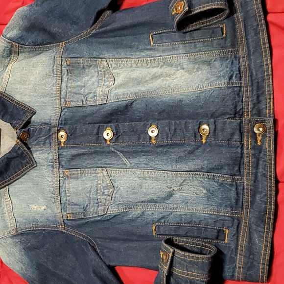 Liquid jean jacket,size LG - Picture 2 of 11